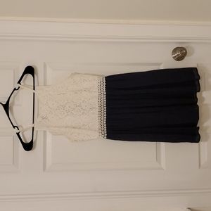 A. Byer casual Blue and white dress